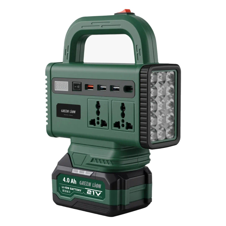 پاور استیشن قابل حمل Green Lion مدل Green Volt PGX150 با ظرفیت ۴۰۰۰ میلیآمپرساعت