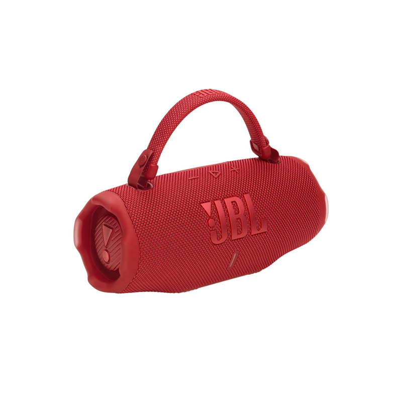 اسپیکر بلوتوثی قابل حمل JBL Charge 6 قرمز با صدای JBL Pro و شارژدهی ۲۸ ساعته