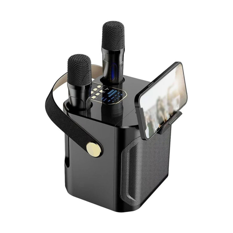 اسپیکر بلوتوثی KOLEER مدل S882 با توان ۲۰ وات، RGB و دو میکروفون مشکی