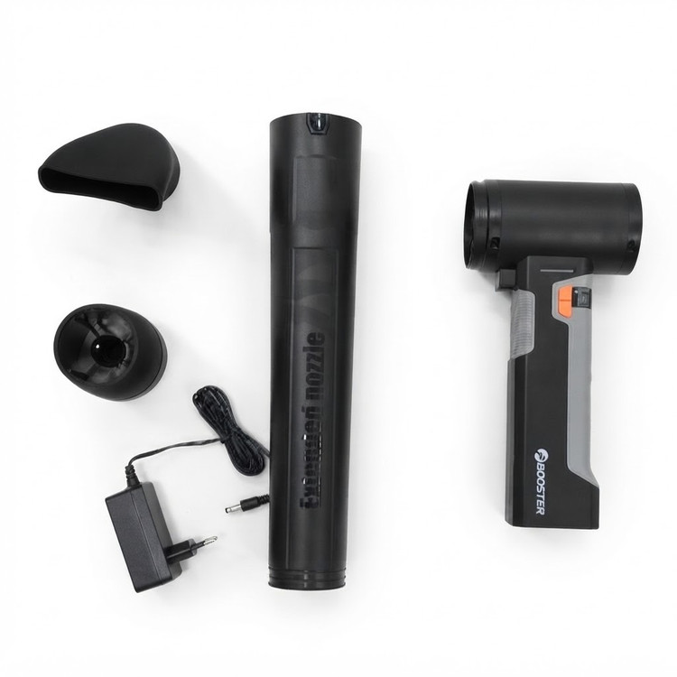 محتویات پک جت فن توربو شارژی پرقدرت BOOSTER مدل TF64A1 با ۳ نازل
