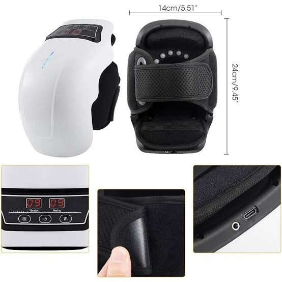 ابعاد و جزئیات ماساژور شارژی و بیسیم زانو مدل HX-118 با ویبره و گرمایش