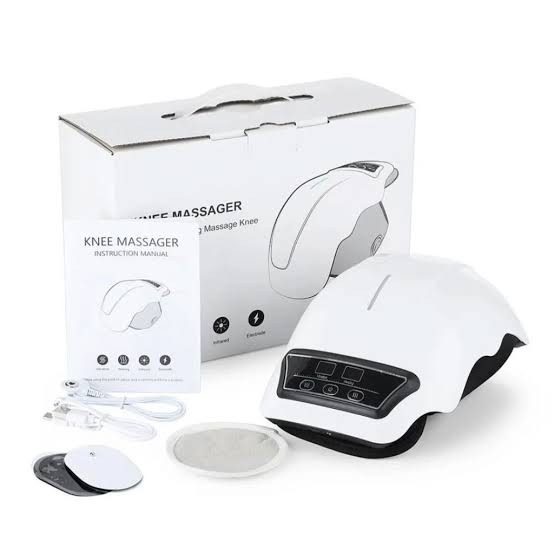 محتویات پک ماساژور شارژی و بیسیم زانو مدل HX-118 با ویبره و گرمایش