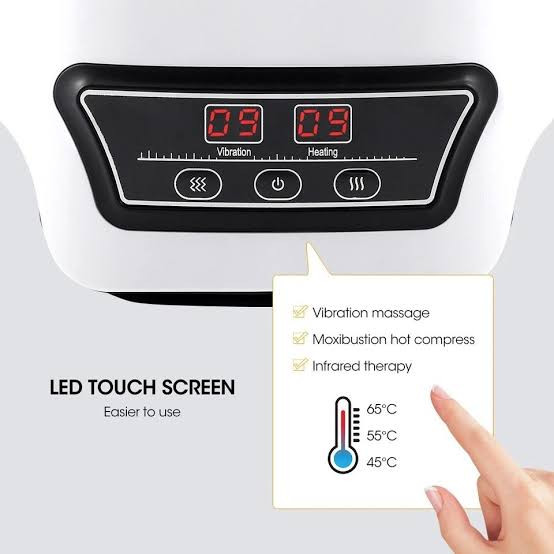 ماساژور شارژی و بیسیم زانو مدل HX-118 با ویبره و گرمایش با صفحه لمسی