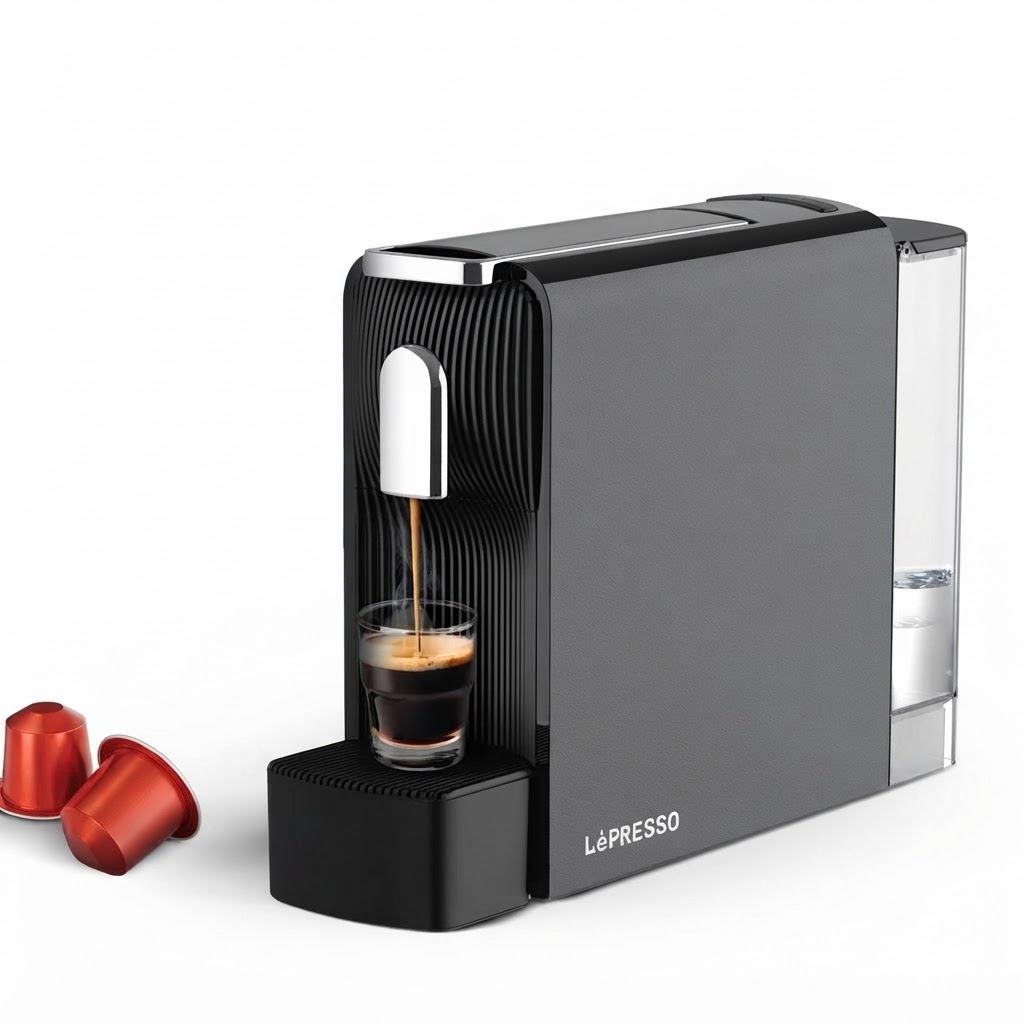 اسپرسوساز کپسولی LePRESSO BARISTO مدل LPCFFMO04SBK با فشار ۱۹ بار