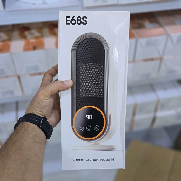 پک هیتر برقی رومیزی سرامیکی E68S مدل E68S با توان ۱۲۰۰ وات و ریموت کنترل